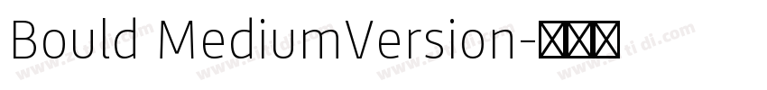 Bould MediumVersion字体转换